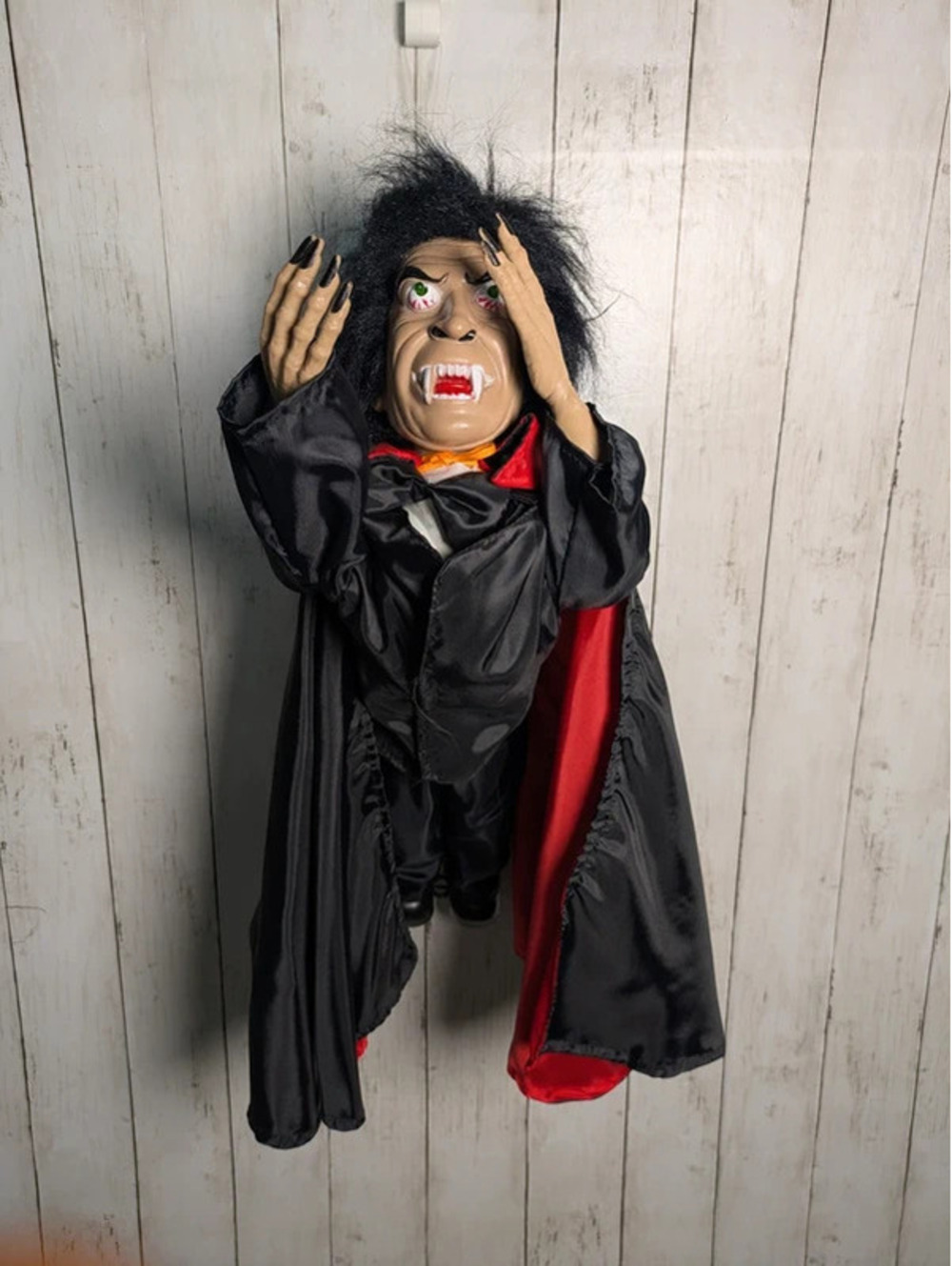 Vintage 24" Sonic Vampire Animated Halloween Prop Glowing Eyes Sound Works